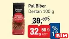 DESTAN PUL BİBER 100 G fiyat ve kampanya bilgisi